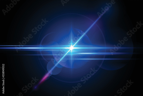 Wallpaper Mural Blue transparent light lens flares streaks Torontodigital.ca