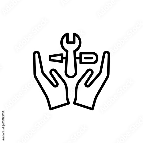 Support icon in vector. Logotype