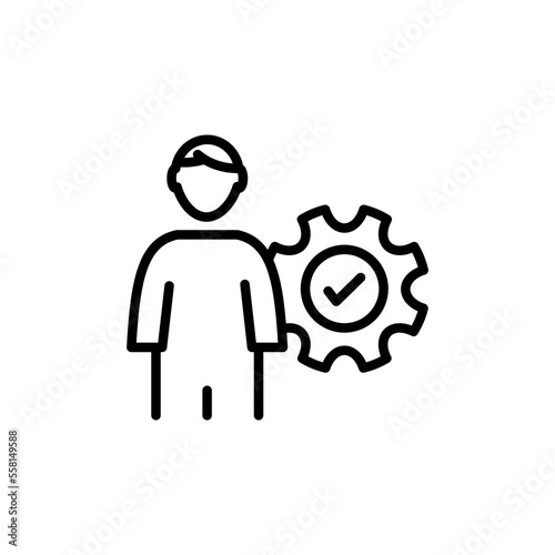 Expert User icon in vector. Logotype
