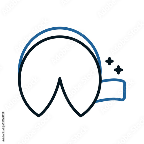 Fortune cookie  icon. sign for mobile concept and web design. vector illustration