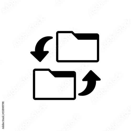 File Sharing icon in vector. Logotype