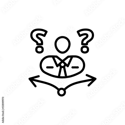 Confusion icon in vector. Logotype