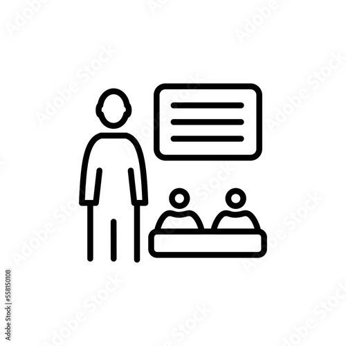 Lecture icon in vector. Logotype