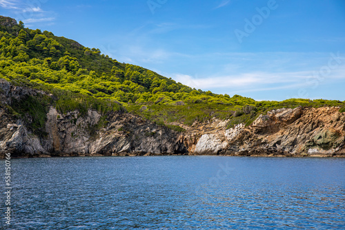Coastline On Skopelos island  Greece 
