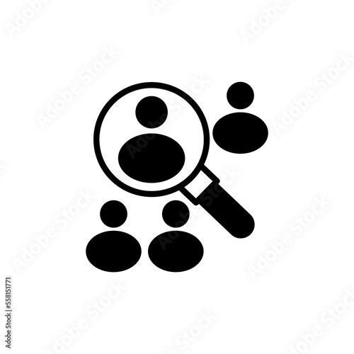 Recruitment icon in vector. Logotype