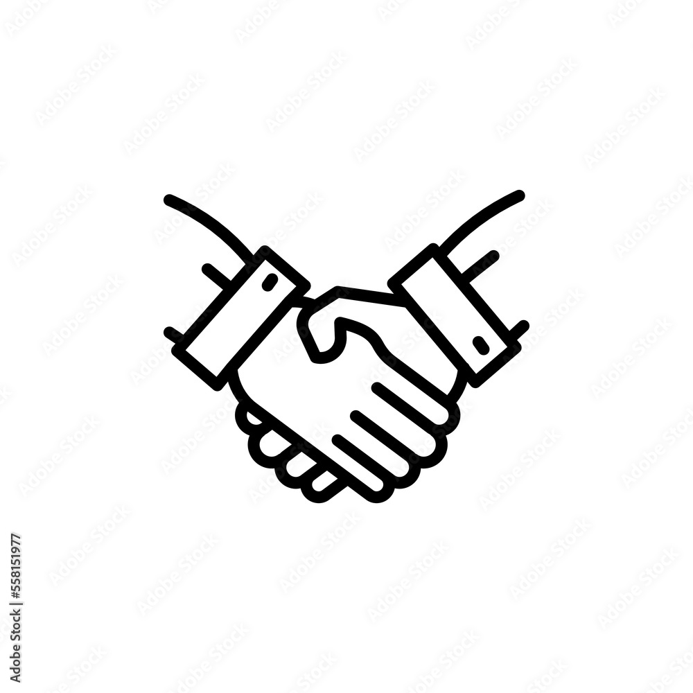 Obraz premium Partnership icon in vector. Logotype