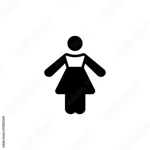 Female icon in vector. Logotype