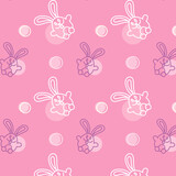 Set of Easter Flat Pattern Vector 

