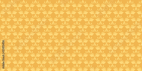 Bright background pattern with decorative elements on yellow background vector illustration