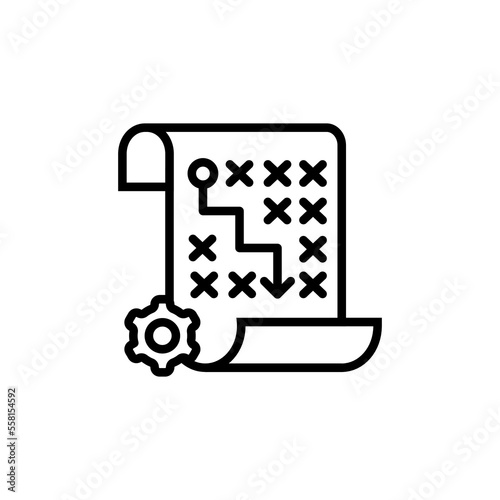 Tactical Plan icon in vector. Logotype