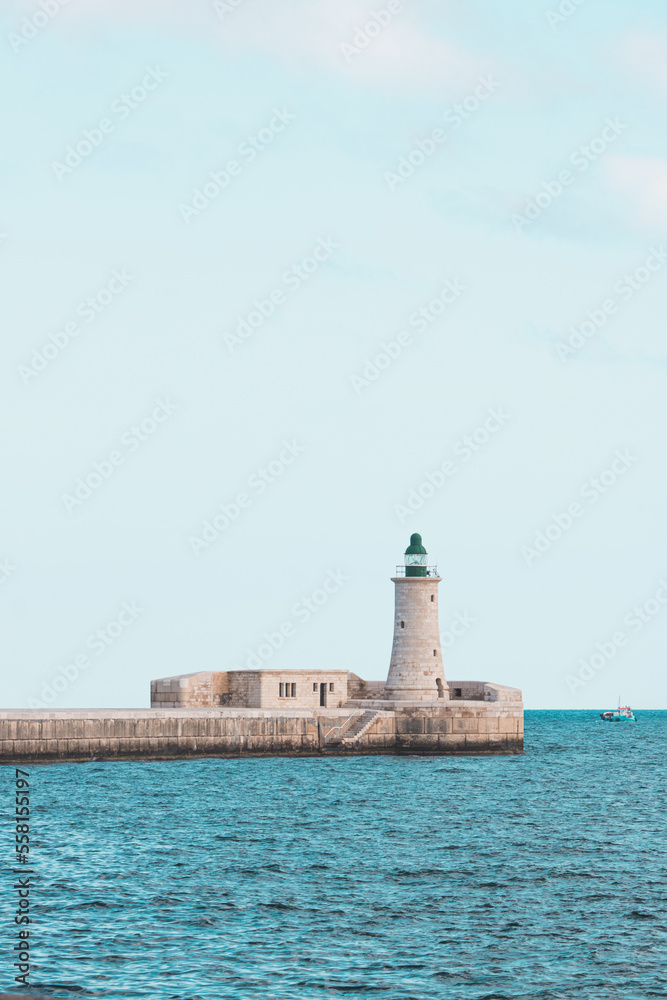 lighthouse on the coast of the region sea
