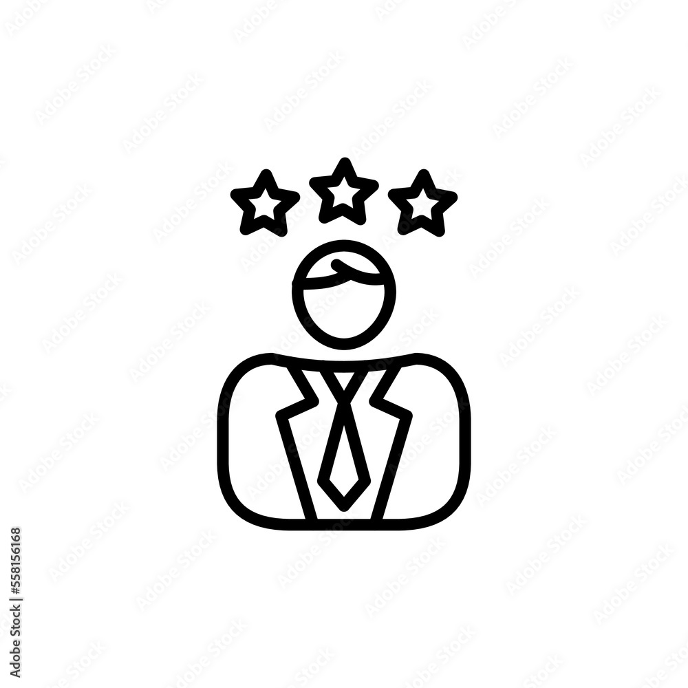 Star Employer icon in vector. Logotype
