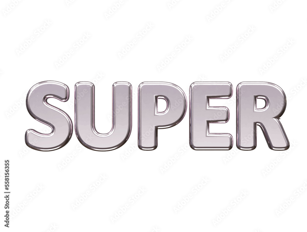 Super text effect vector illustration Super text effect vector illustration
