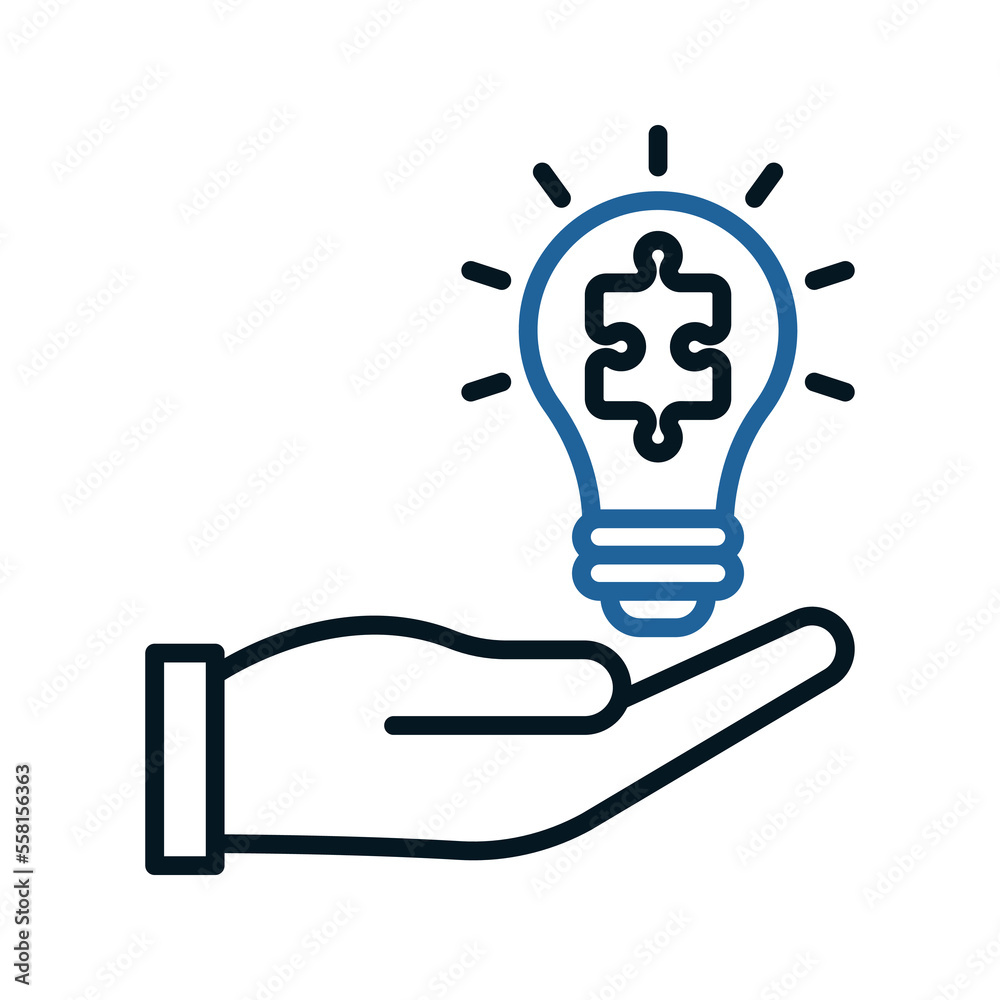Solution icon. sign for mobile concept and web design. vector illustration Solution icon. sign for mobile concept and web design. vector illustration