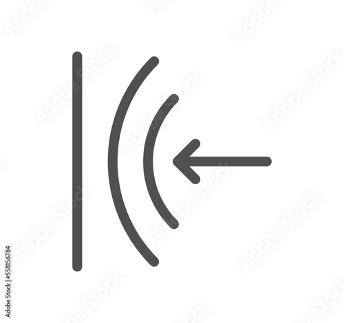 Fabric properties related icon outline and linear vector.