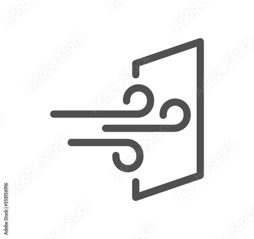 Fabric properties related icon outline and linear vector.