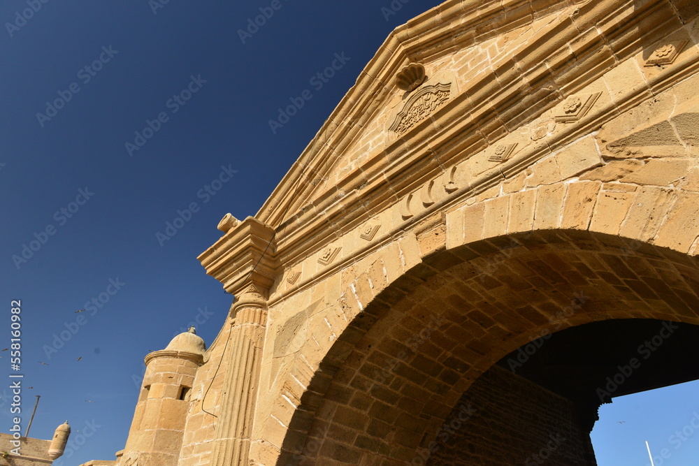 Fototapeta premium Essaouira,Morocco,Africa, 18th century city gate to the Medina.