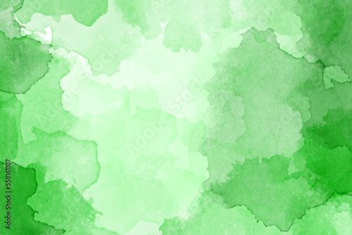 Green watercolor abstract background
