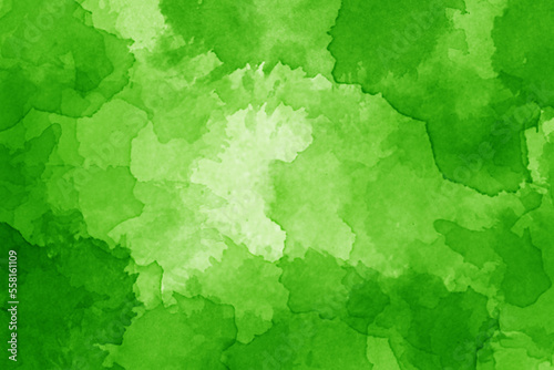 Green watercolor abstract background