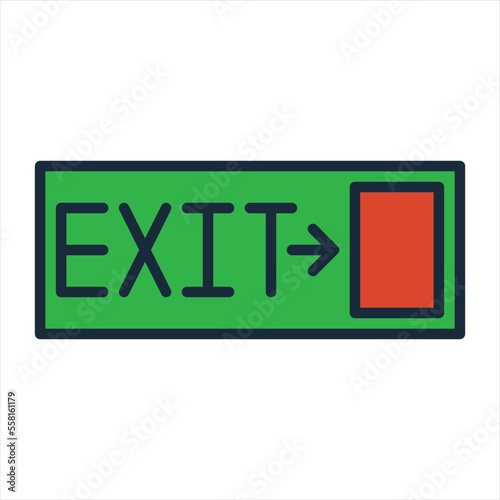 Exit, Logout, Go Out, Right arrow, Transportation, Signaling, Multimedia option, Multimedia, Signs, Sign