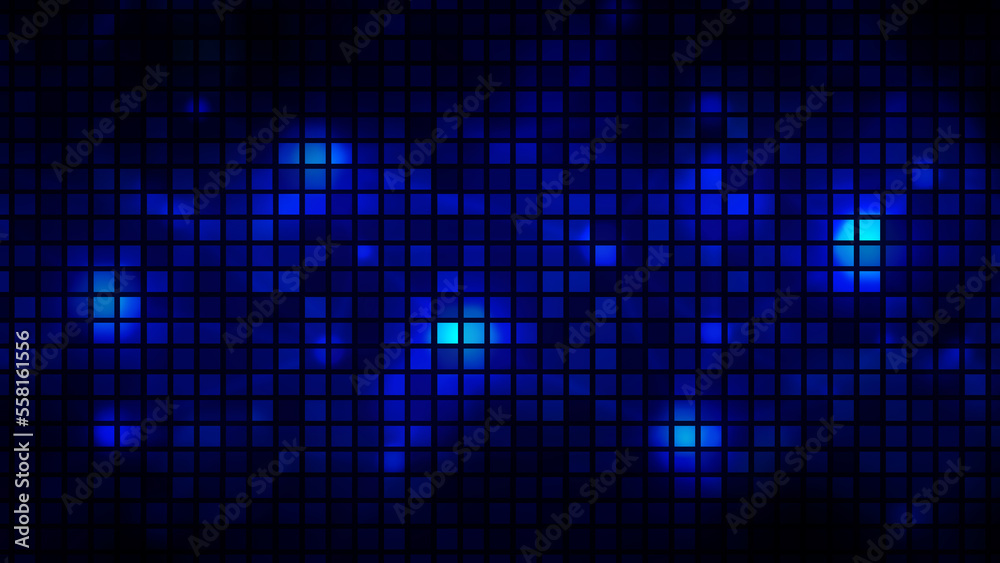 Square pixel texture design. Blue box pattern background. Digital technology decoration Square pixel texture design. Blue box pattern background. Digital technology decoration