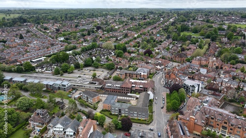 Henley on Thames  Oxfordshire UK Drone, Aerial, view from air, birds eye view, photo