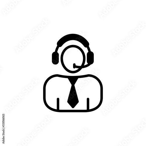 Call Center icon in vector. Logotype
