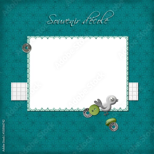 cadre photo école garçon