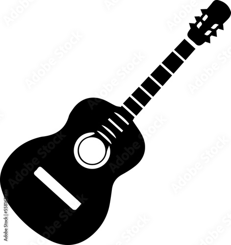 acoustic guitar isolated