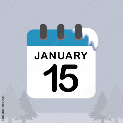 Snowy sunday calendary
