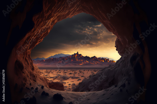 Cave in the desert
