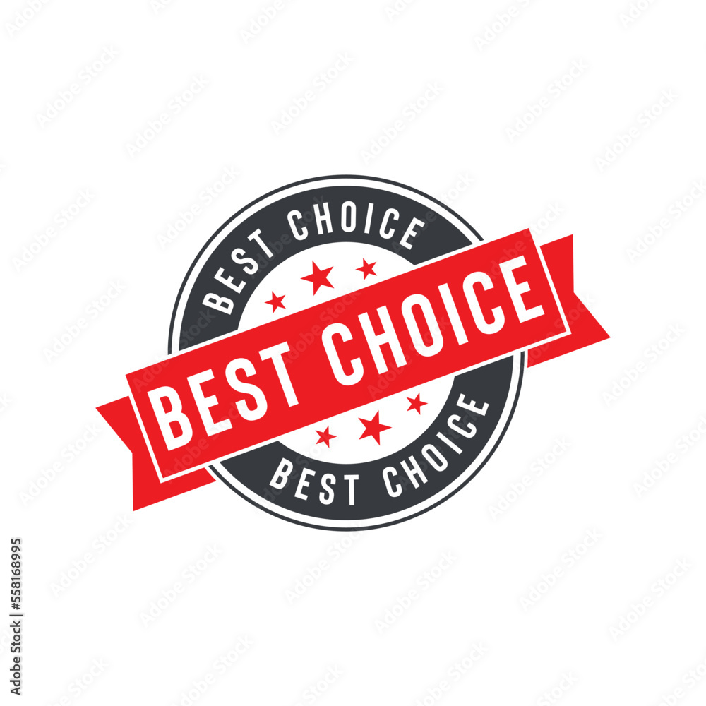 Best Choice Seal Emblem Ribbon Vector Template Best Choice Seal Emblem Ribbon Vector Template