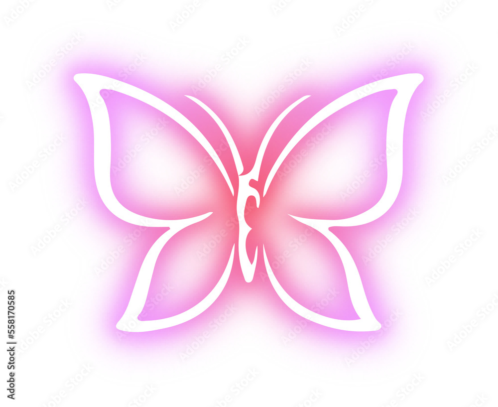 Collection of butterfly neon Collection of butterfly neon