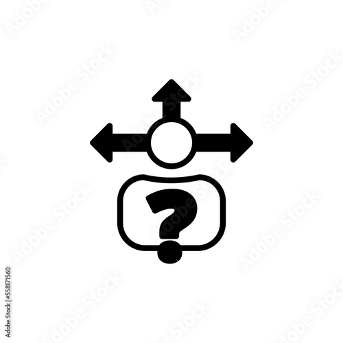 Confusion icon in vector. Logotype