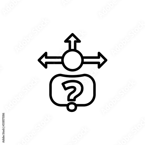Confusion icon in vector. Logotype