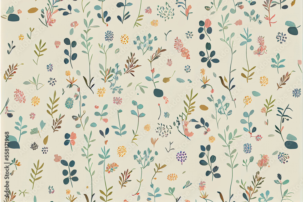 Floral Pattern abstract minimalist Floral Pattern abstract minimalist
