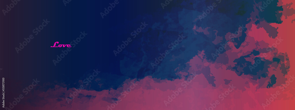 Obraz premium pink love dark abstract background with splashes new year modern unique creative gift card pattern surface pack retrio marrage day high watercor winter love wallpaper image qualities 