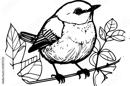 Coloring page for children with cute Animals