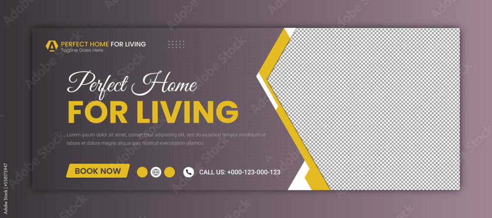 Dream home for sale real estate facebook timeline cover template Dream home for sale real estate facebook timeline cover template