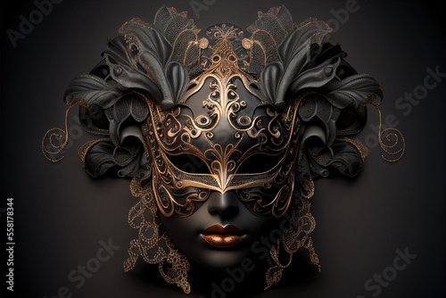 venetian carnival mask, generative ai