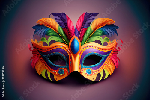 venetian carnival mask, generative ai