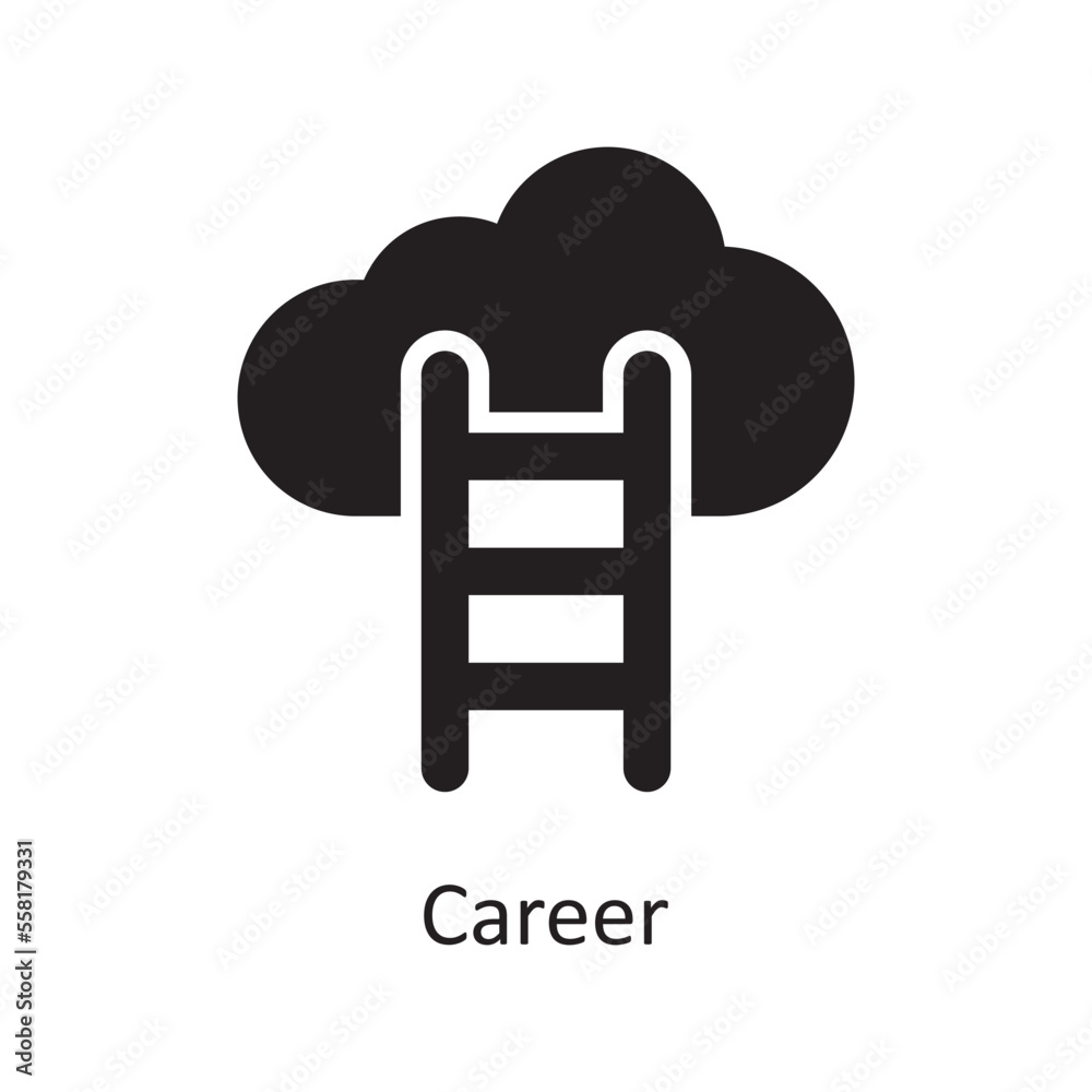 Career Vector Solid Icon Design illustration. Business And Data Management Symbol on White background EPS 10 File Career Vector Solid Icon Design illustration. Business And Data Management Symbol on White background EPS 10 File