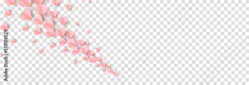 Vector paper hearts png. Heart shaped paper confetti png. Flying paper hearts. Hearts for Valentine's Day, March 8, Mother's Day.