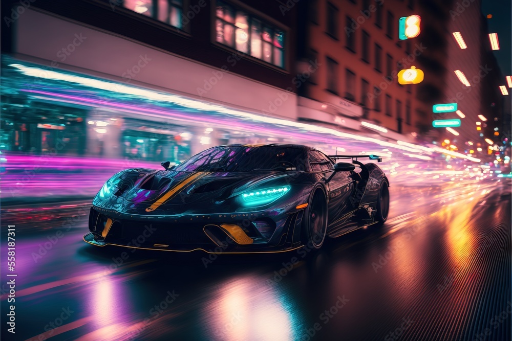 Vibrant Cyberpunk Street Live Wallpaper - free download