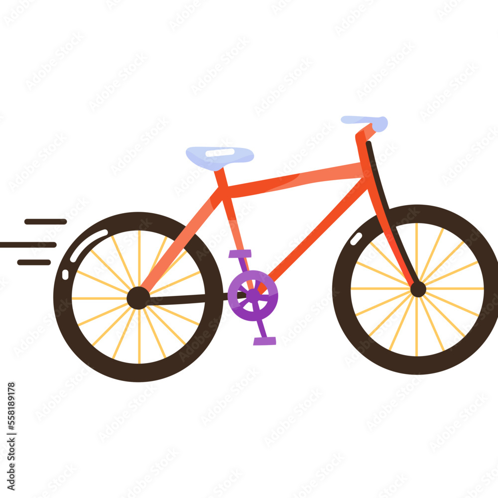 Obraz premium Trendy flat doodle icon of cycle 