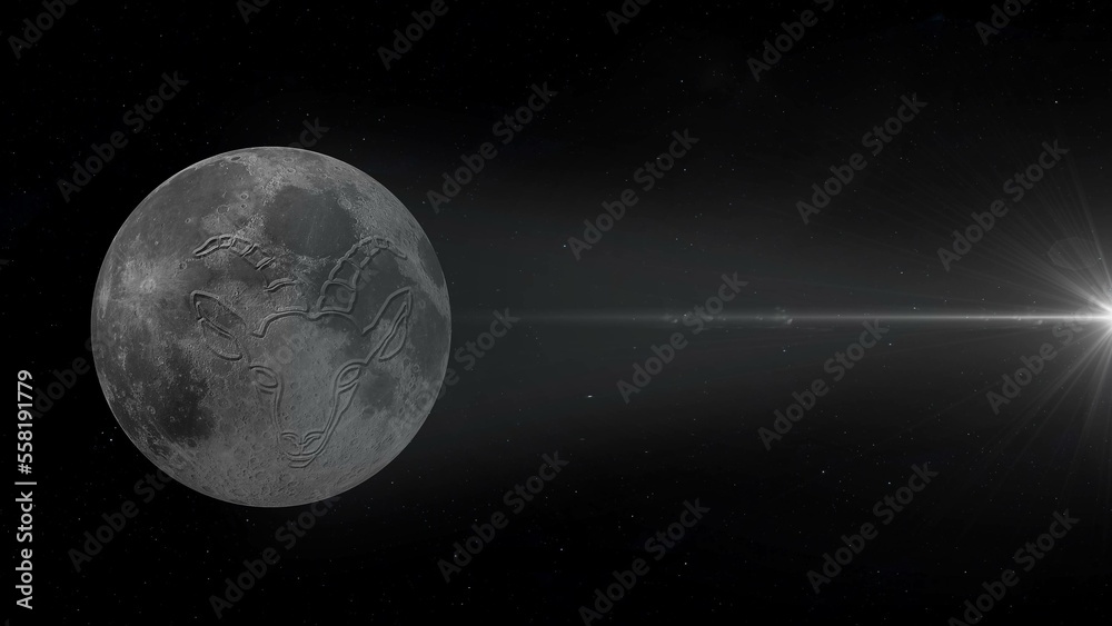 Fototapeta premium full moon in capricorn 