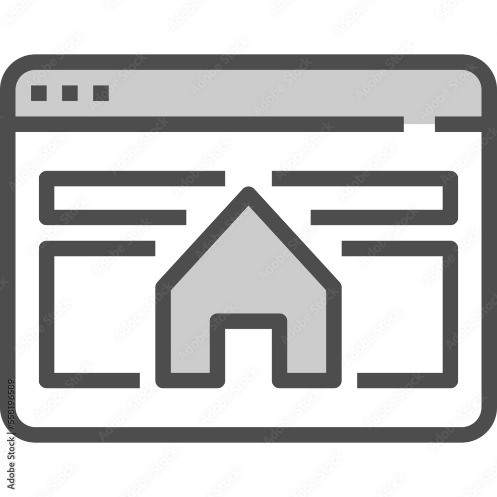 Home page browser interface icon Home page browser interface icon