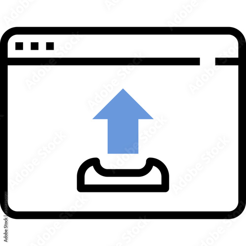 upload browser icon