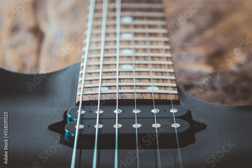 Nahaufnahme einer Gitarre