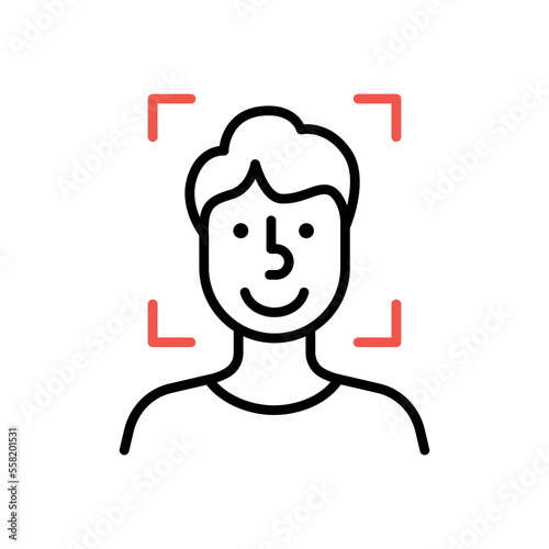 Face Recognition icon. Simple element from internet security collection. Creative Face Recognition icon for web design, templates, infographics and more